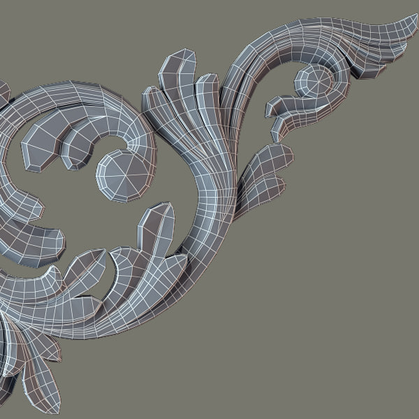 3d model decorate facades - Molding el39 Cartouche... by Makhota
