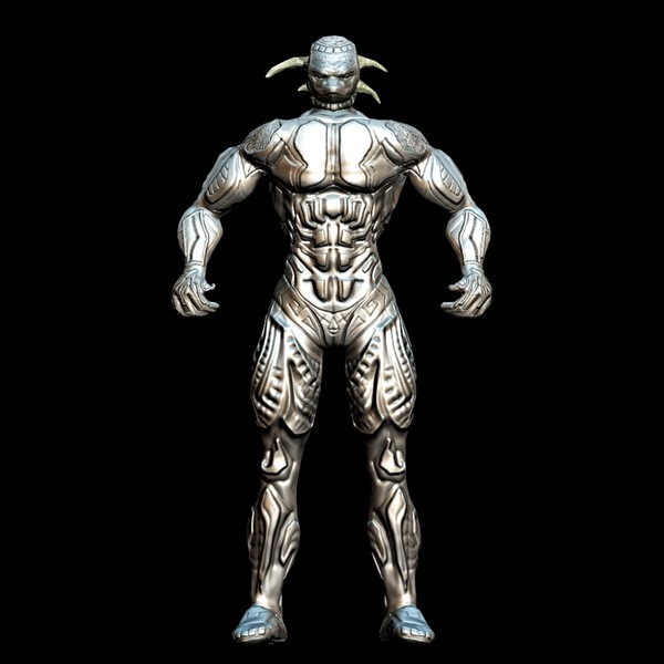 modeled zbrush screenwriter805 max - Cyborg Soldier Beast... by andrew alonso