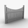wooden fence 3d model