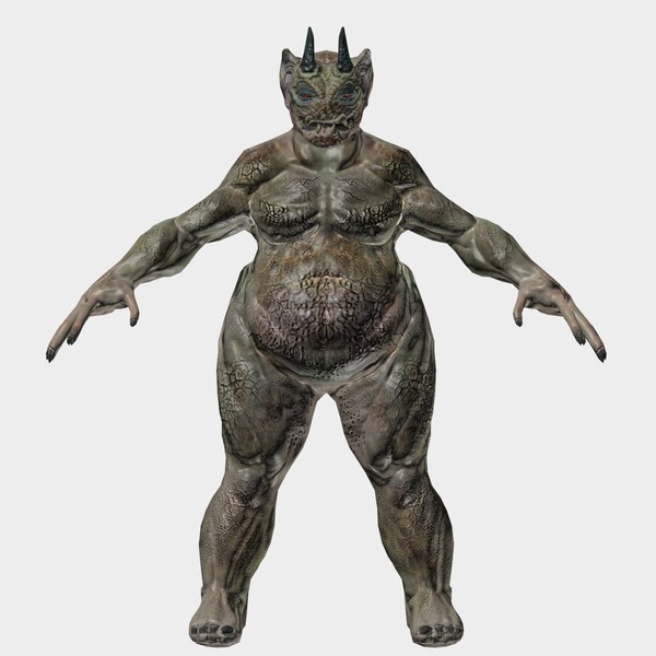 3d max creature demon - Fat Monger Demon... by andrew alonso