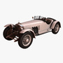 mercedes ssk 1928 3d model