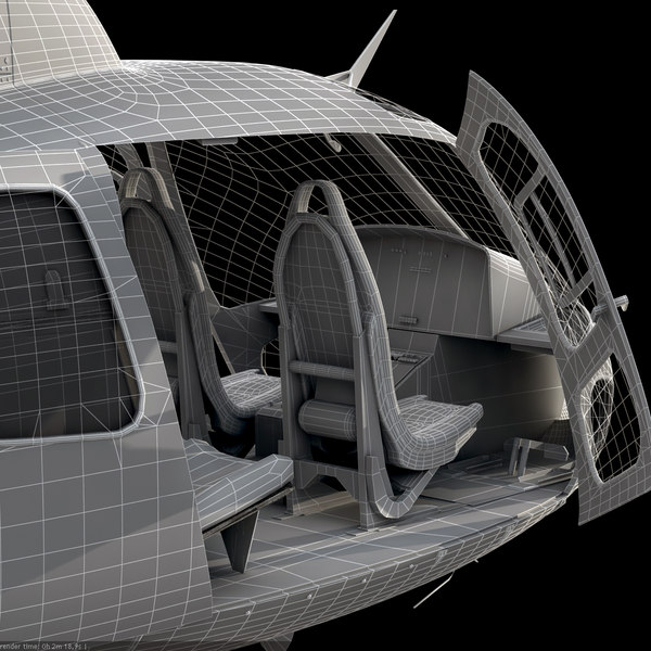 3d model of eurocopter 350 - Eurocopter AS 350 Black... by Galva858