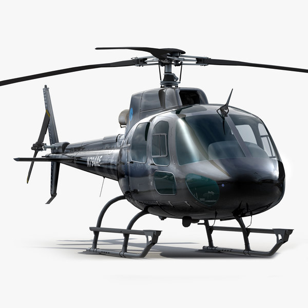 3d model of eurocopter 350 - Eurocopter AS 350 Black... by Galva858
