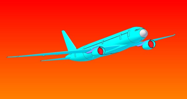 3d airbus a350-800 solid assembly - Airbus A350-800 ACIS Solid Assembly Model... by RodgerSaintJohn