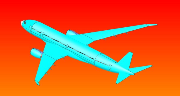 3d airbus a350-800 solid assembly - Airbus A350-800 ACIS Solid Assembly Model... by RodgerSaintJohn