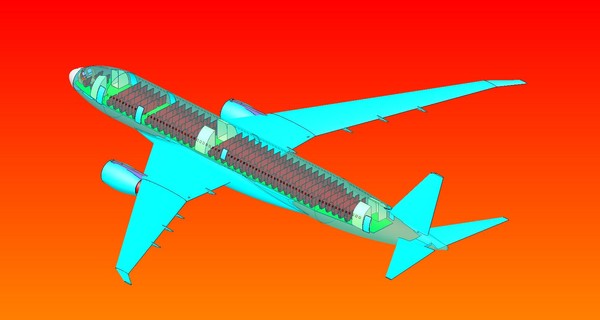 3d airbus a350-800 solid assembly - Airbus A350-800 ACIS Solid Assembly Model... by RodgerSaintJohn