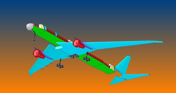 3d airbus a350-800 solid assembly - Airbus A350-800 ACIS Solid Assembly Model... by RodgerSaintJohn