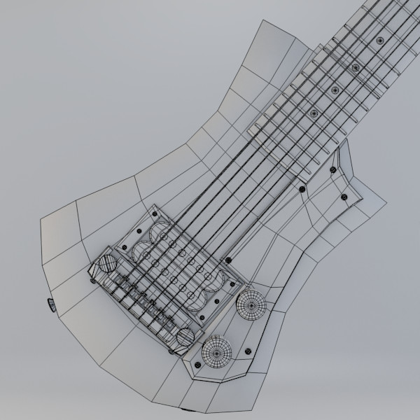 hofner shorty guitar 3d model - Hofner Shorty Guitar... by Sirren