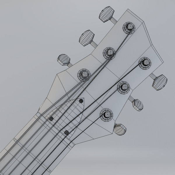 hofner shorty guitar 3d model - Hofner Shorty Guitar... by Sirren
