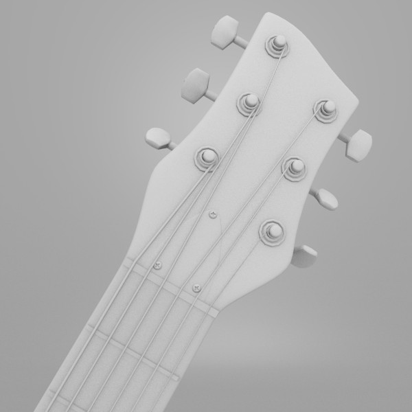 hofner shorty guitar 3d model - Hofner Shorty Guitar... by Sirren