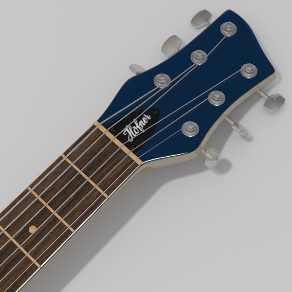 hofner shorty guitar 3d model - Hofner Shorty Guitar... by Sirren