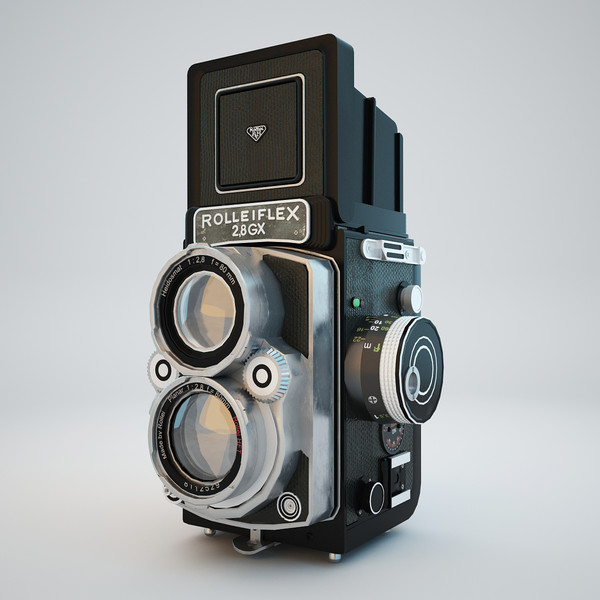 rolleiflex camera obj - Rolleiflex Camera... by Stubborn3D