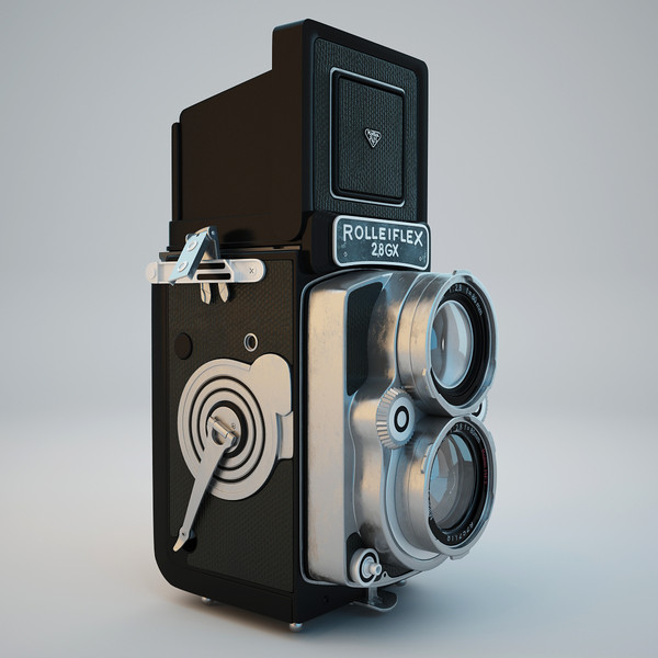 rolleiflex camera obj - Rolleiflex Camera... by Stubborn3D