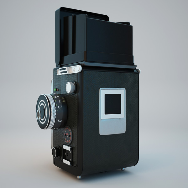 rolleiflex camera obj - Rolleiflex Camera... by Stubborn3D