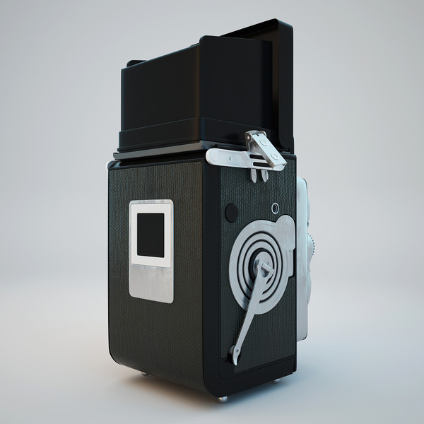 rolleiflex camera obj - Rolleiflex Camera... by Stubborn3D