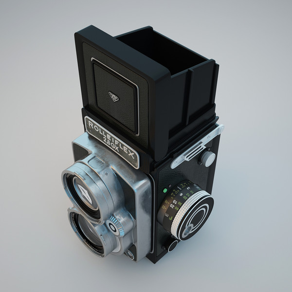 rolleiflex camera obj - Rolleiflex Camera... by Stubborn3D