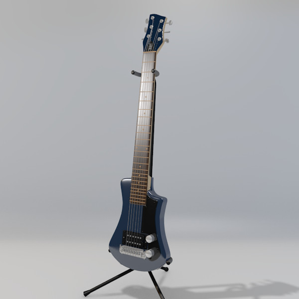 hofner shorty guitar 3d model - Hofner Shorty Guitar... by Sirren