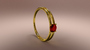 3d gold ring rubin