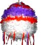 Central American traditional pinata planeta