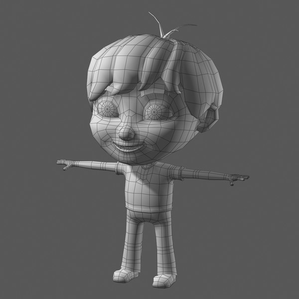 3d model cartoon child - Cartoon Kid 04 Nice Boy... by Denys Almaral