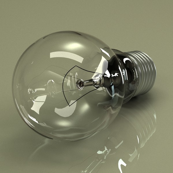 light bulb 3d model - Light Bulb... by mardiner
