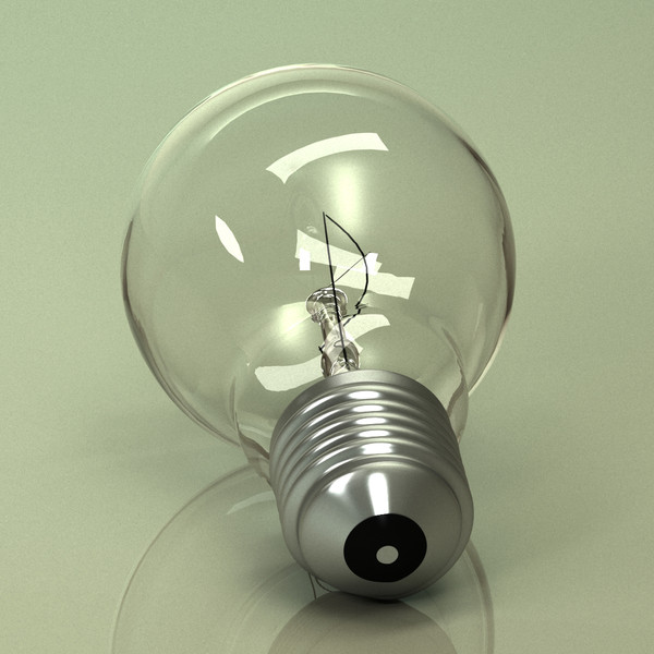 light bulb 3d model - Light Bulb... by mardiner