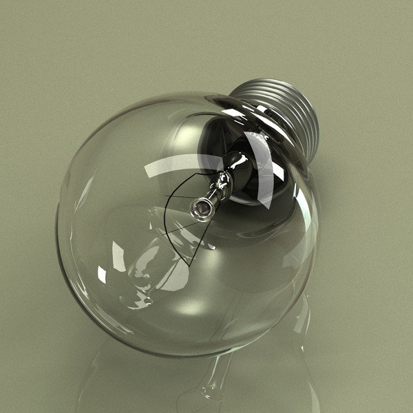 light bulb 3d model - Light Bulb... by mardiner