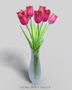 bouquet tulips vase max