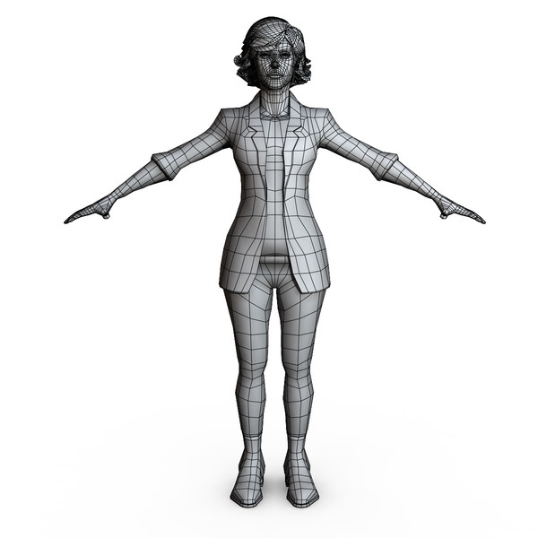 3d casual female character - Casual Female 08... by ignisfatuus