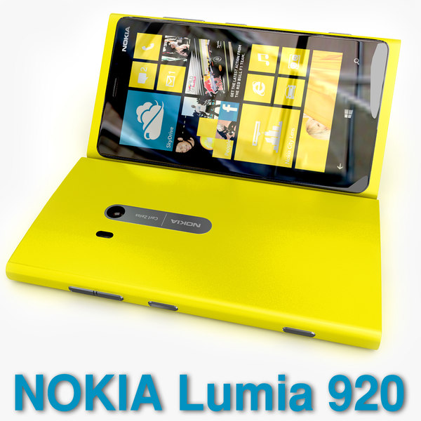 new nokia lumia 920 3d model - Nokia Lumia 920 and 820 Collection... by Leeift