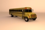 school bus 3d c4d
