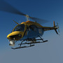 3d bell helicopter news media model