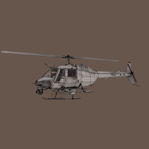 3ds max bell helicopter news media - Bell JetRanger 206 News Media... by dynamo3D
