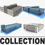 3d industrial buildings warehouses model