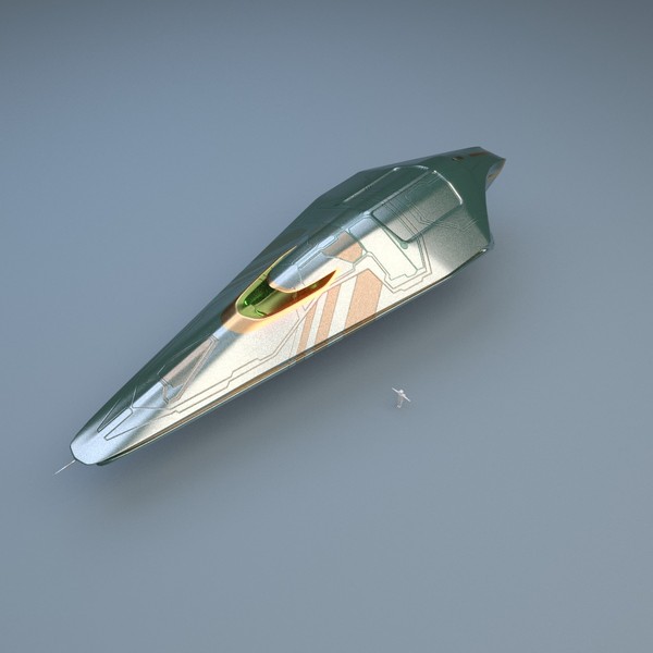 maya spaceship planets vessel - Neeb cruiser... by sender pinarci