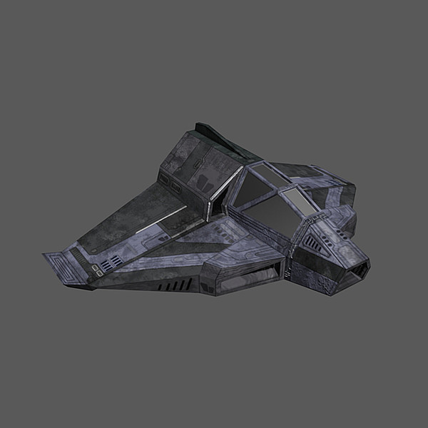 low-poly spaceship space max - Spaceship #AA2 Low-Poly Model... by Mister A