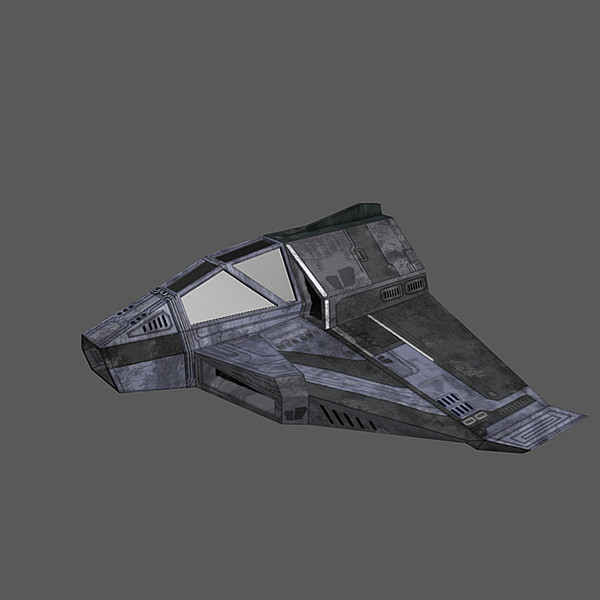 low-poly spaceship space max - Spaceship #AA2 Low-Poly Model... by Mister A