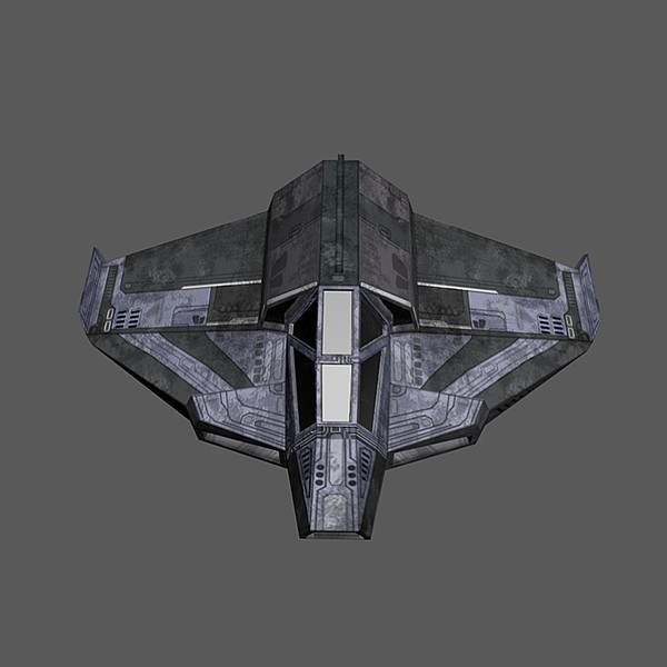 low-poly spaceship space max - Spaceship #AA2 Low-Poly Model... by Mister A