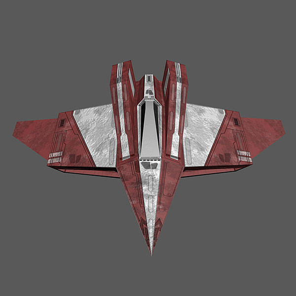 max low-poly spaceship space - Spaceship #AA3 Low-Poly Model... by Mister A