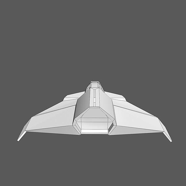 low-poly spaceship space max - Spaceship #AA2 Low-Poly Model... by Mister A