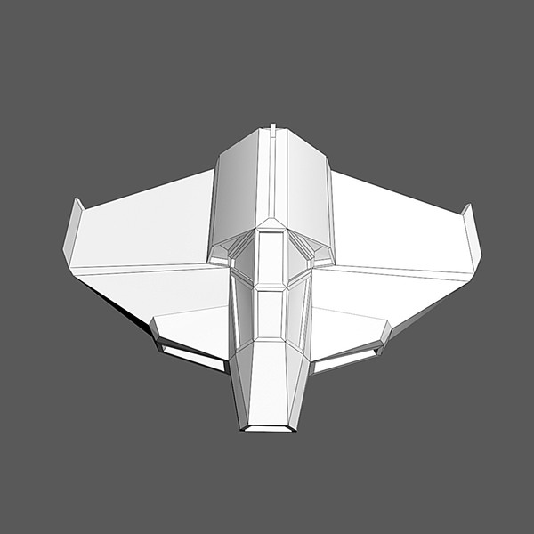 low-poly spaceship space max - Spaceship #AA2 Low-Poly Model... by Mister A