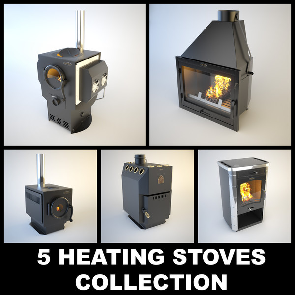 stove siber heating 3d max - 5 SiberStove Heating Stoves... by temp64GTX