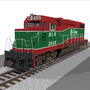 c4d train engine loco