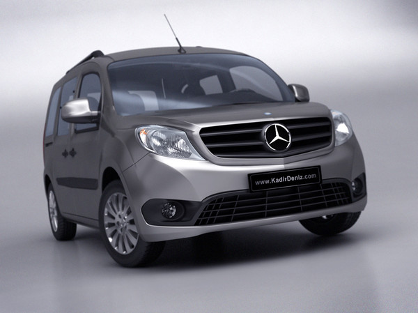 mercedes citan 3d model - Mercedes Citan 2013... by kdeniz