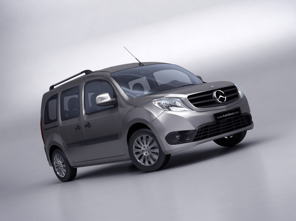 mercedes citan 3d model - Mercedes Citan 2013... by kdeniz