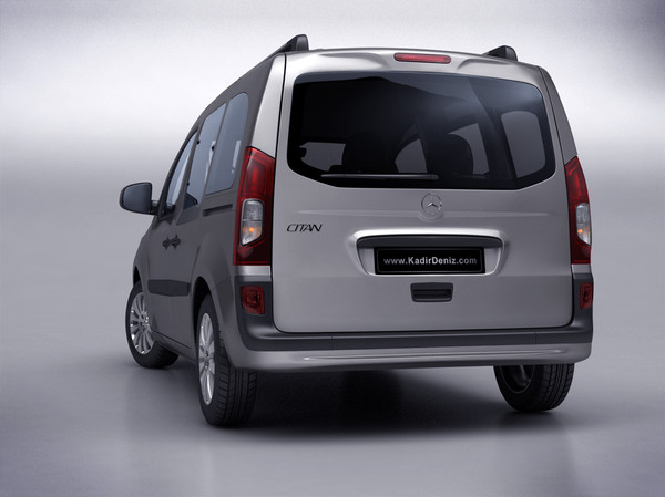 mercedes citan 3d model - Mercedes Citan 2013... by kdeniz