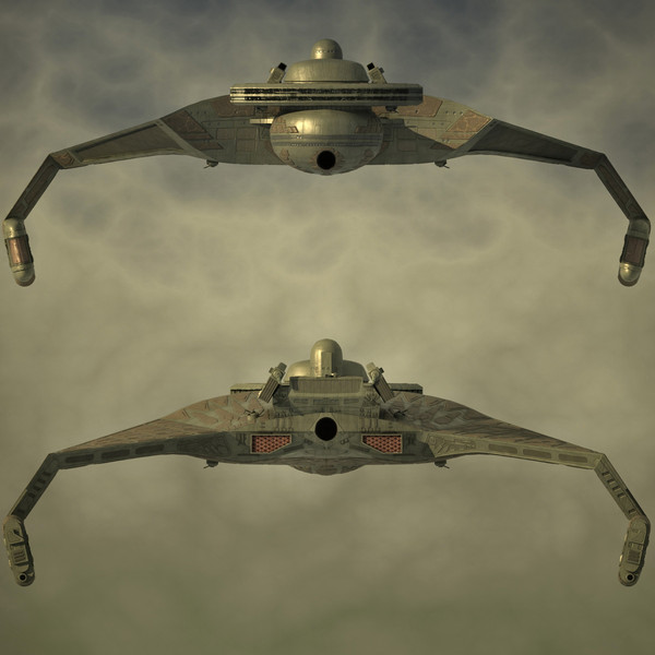 klingon k t inga 3d model - K'T'Inga Battlecruiser... by luki82