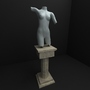 3d model greek torso