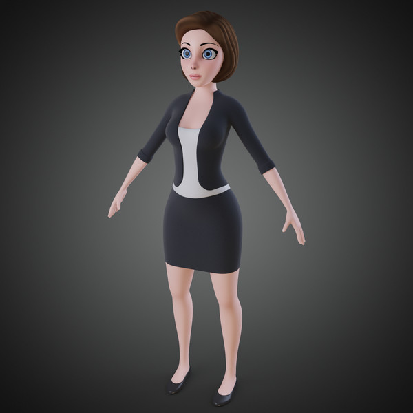 3ds max cartoon woman - Cartoon Woman... by IndieArt