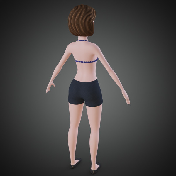3ds max cartoon woman - Cartoon Woman... by IndieArt